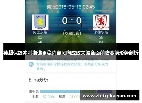 英超保级冲刺期谁更稳阵容风向成败关键全面前瞻赛前形势剖析